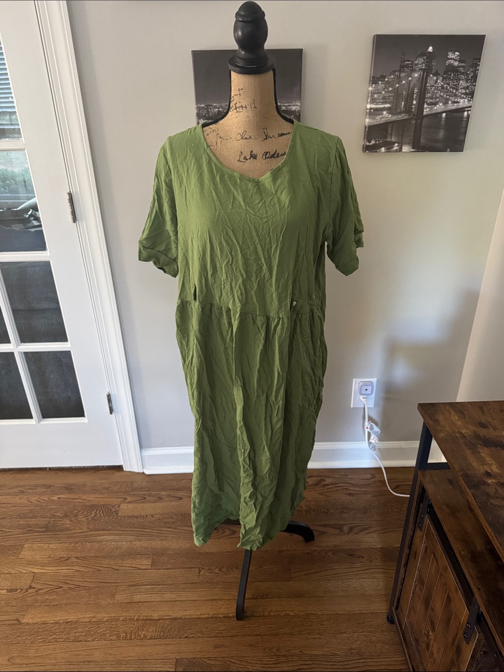 Olive Green Women's Dress